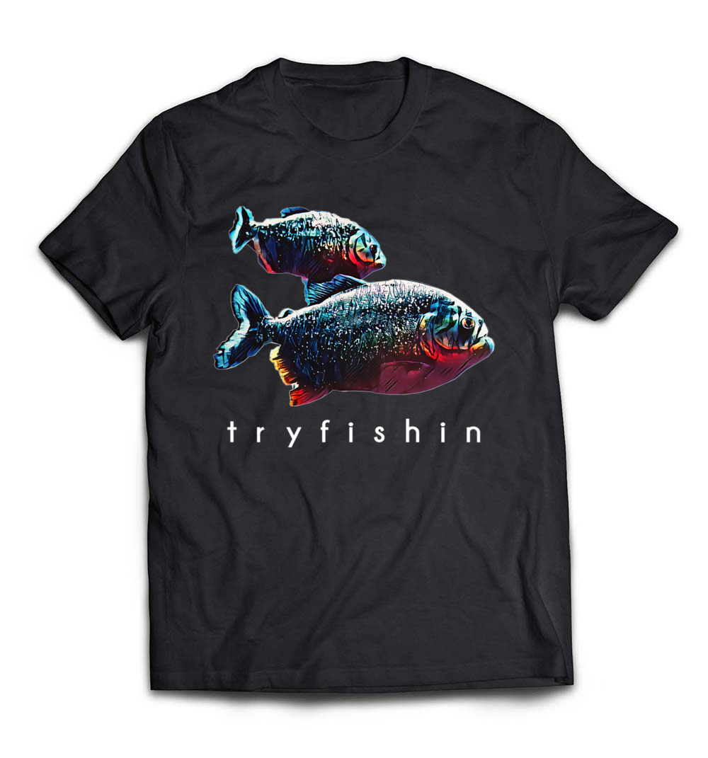 TryFishin Piranha Fishing T-Shirt: Dive into Adventure